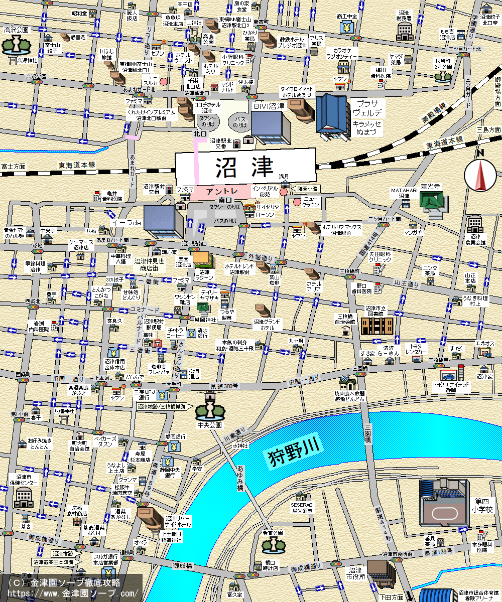 岐阜金津園と大垣のエリア別MAP～金津園ソープ徹底攻略～